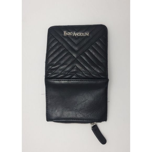 Lot‎ of 2 Black Leather Wallet Coin Purse Enzo Angiolini Jones New York - Picture 3 of 10